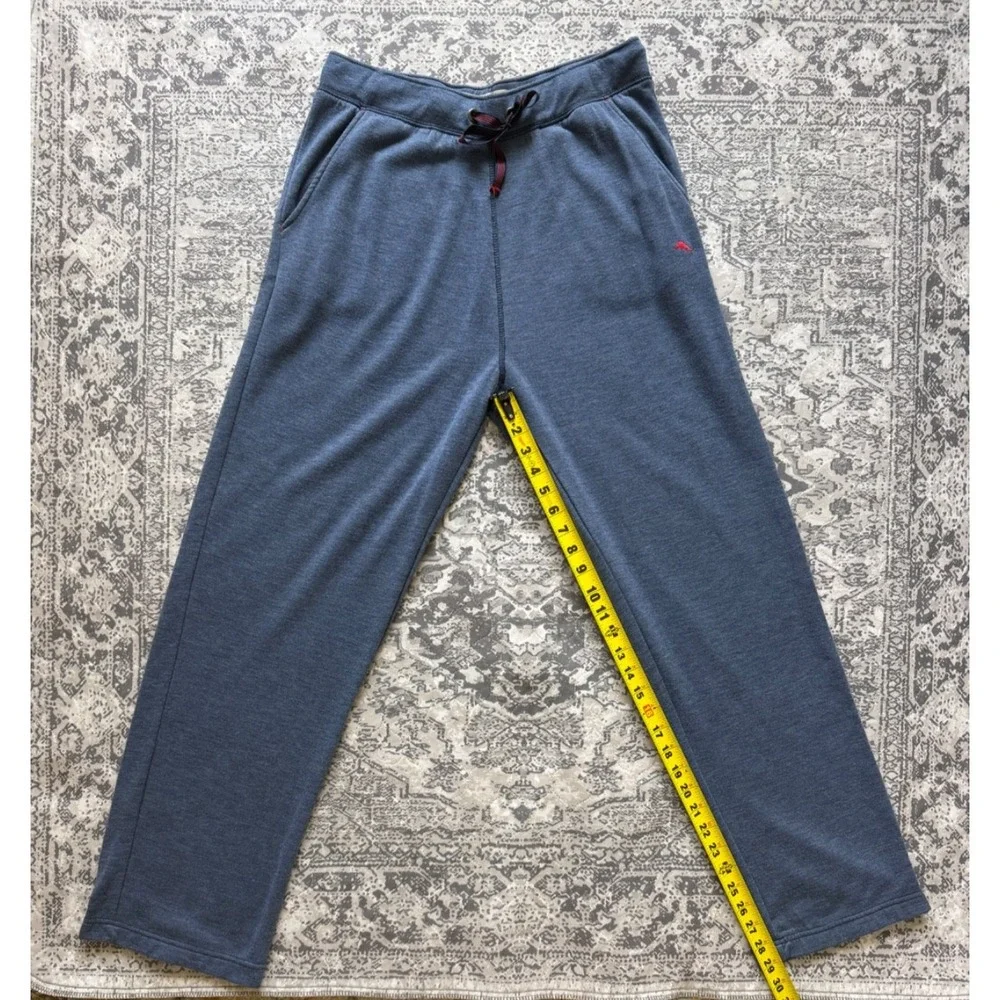 Tommy Bahama Lounge Pants Mens Medium Blue Knit Drawstring Sweatpants Casual